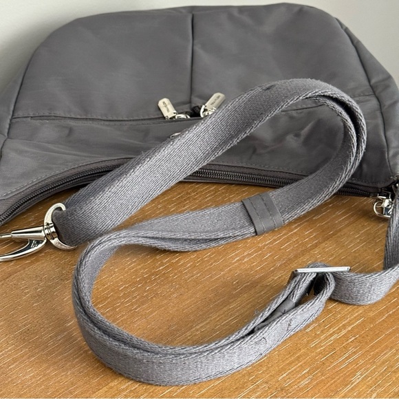 Travelon Women's Anti-Theft Essentials East/West Small Hobo Handbag - Picture 6 of 11